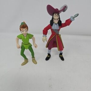 Disney Store Peter Pan And Hook Action Figure Mattel 1993
